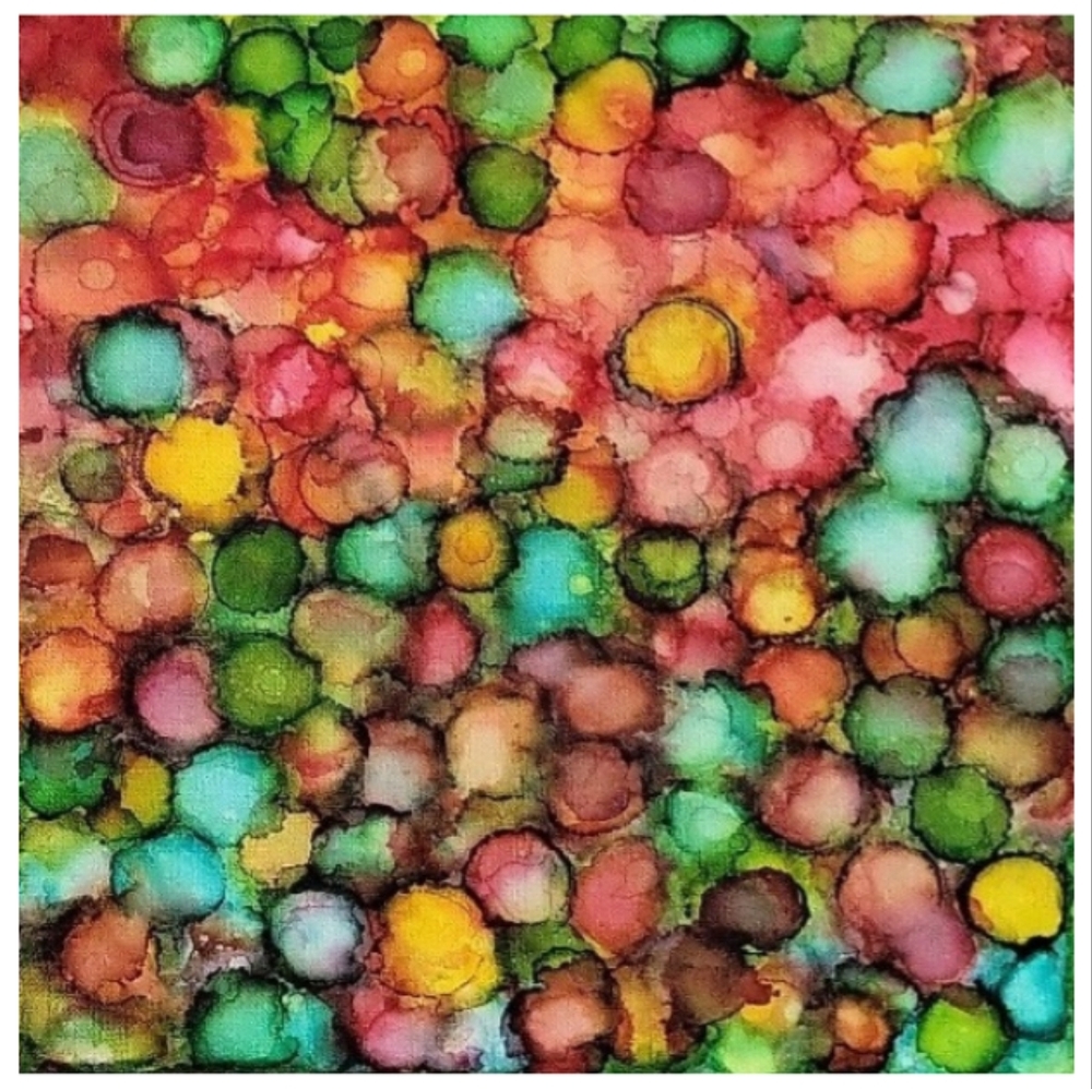 Hand Crafted Abstract Design 12x12 Inches Canvas Picture